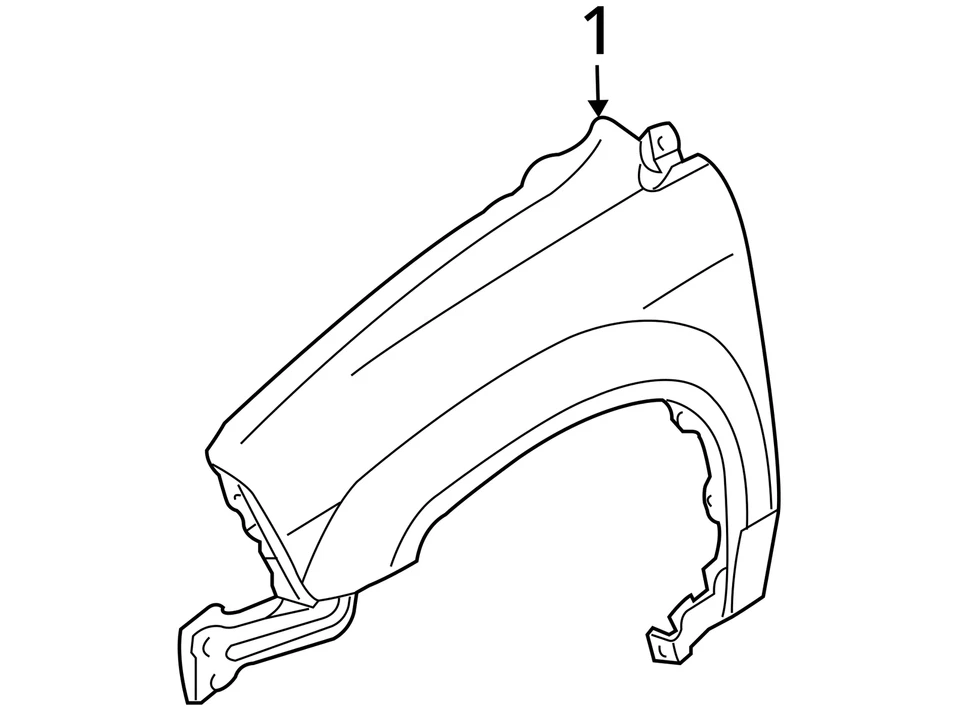 Guardabarros de conductor Acura MDX 2001-2006 PM9SA Foto 3 de 3