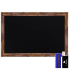 Rustic Magnetic Wall Chalkboards Torched Brown, 24 x 36 Inch