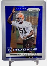 2013 Panini Prizm Barkevious Mingo Prizms Blue Pulsar Rookie RC Card #204