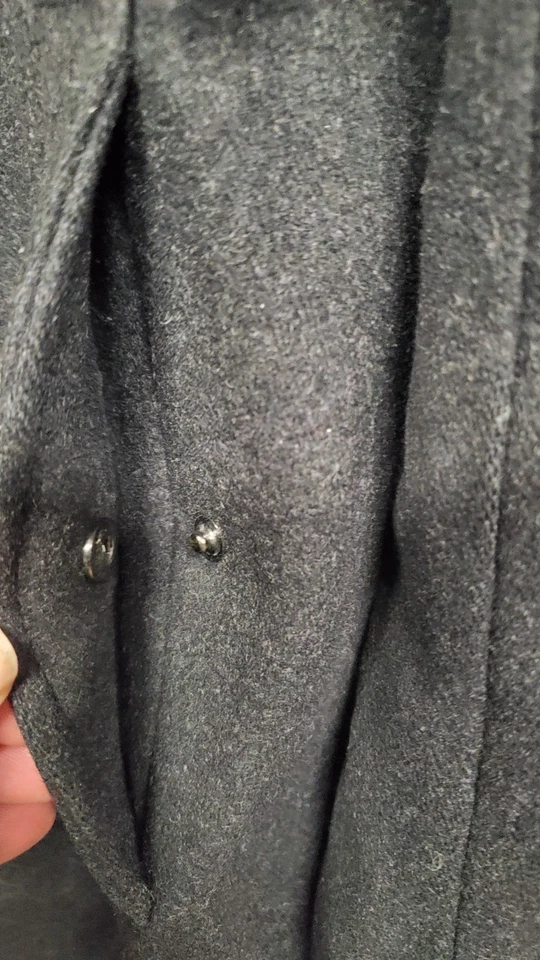 NEW Theory Wool Cashmere Overcoat Topcoat Size 38R - Image 4 of 4