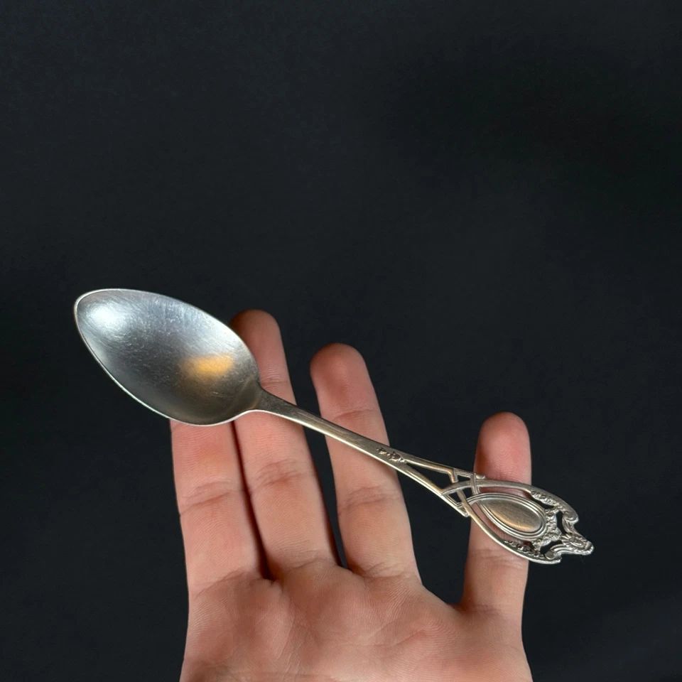 4x colheres de chá Monticello de prata esterlina RLB antiga Pat 28 de janeiro 08 67g - Imagem 3 de 4