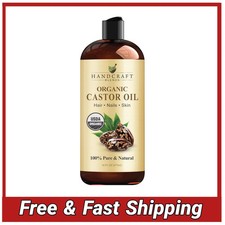 Organic Castor Oil 16oz   100 Pure, Natural, Expeller-Pressed, Hexane-Free