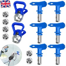 Airless Paint Nozzles Set Reversible Spray Tips Airless Paint Sprayer Nozzle UK