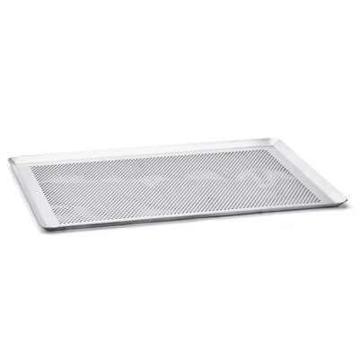 de Buyer perforiertes Backblech Aluminium 40x30cm Mikroperforierung 3mm Silber