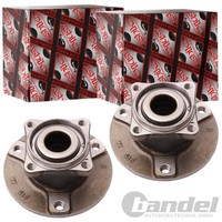 2X Ashika Radnabe Mit ABS-RING Hinten Passend FüR Smart Fortwo Links+Rechts | 44