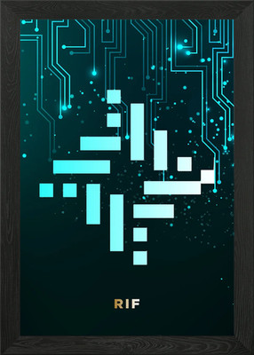 Gerahmtes Wandbild Crypts Currency Poster Leinwanddruck Bild