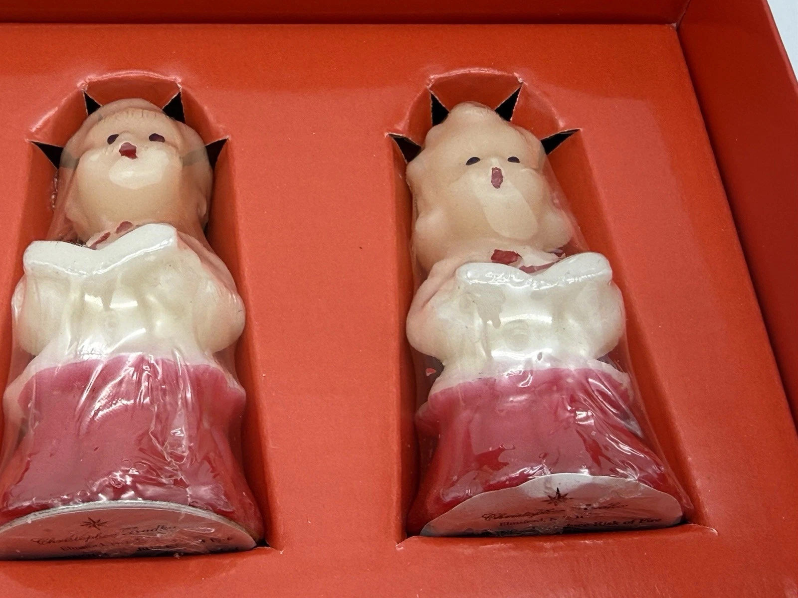 Vintage Shiny Brite Christopher Radko Lot of 2 Boxes Christmas Caroler Candles - product detail image 15