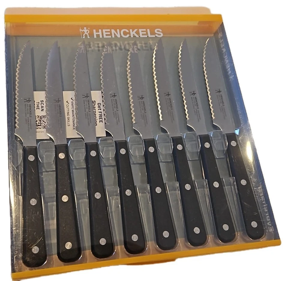 Juego de cuchillos para carne J A Henckels 8 piezas Eversharp cuchillos acero inoxidable dentado Foto 4 de 4