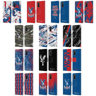 OFFICIAL CRYSTAL PALACE FC CREST LEATHER BOOK WALLET CASE FOR SAMSUNG PHONES 1