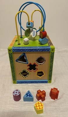 Eichhorn Color Spielcenter Motorikwürfel aus Holz | Lernspielzeug ab 1 Jahr