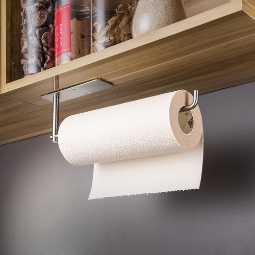 SUNTECH Paper Towel Holder Under Cabinet - Self Adhesive Towel Paper Holder S... - Picture 2 of 6