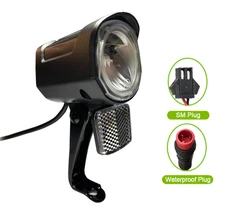 Bike LED Light Electric Bicycle Headlamp Ebike Conversion Kit 36V 48V Universal
