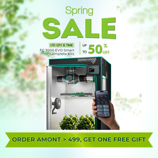 2026 MARS HYDRO FC3000 EVO LED Grow Light+100x100cm GrowBox Komplettset,APP/Wifi