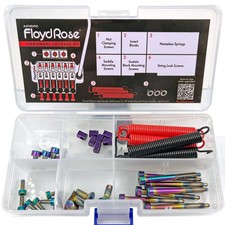 Genuine Floyd Rose Stainless Steel Hardware Upgrade Kit Burnt Chrome - Fruk1-ss-