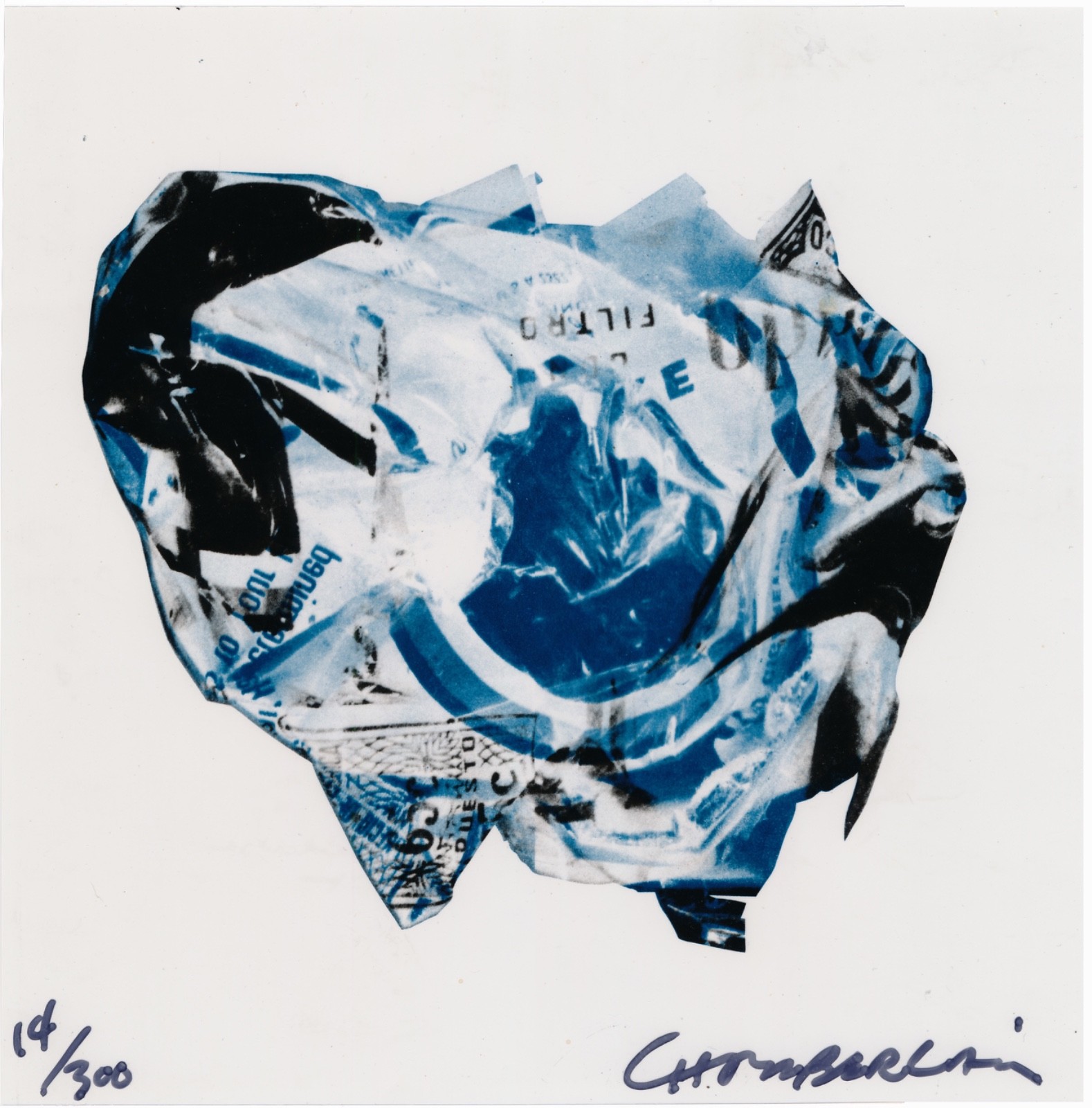 John Chamberlain 1973 Signed Numbered Limited Edition Color Lithograph