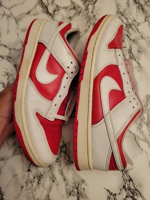 Nike Dunk Low Retro Championship Red Size 12 University Red White DD1391-600