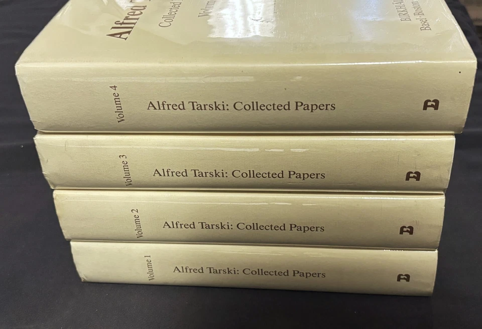 Alfred Tarski: Collected Papers Volume 1-4 (1921-1979) 1986 Birkhauser HC Ed. - Image 2 of 2