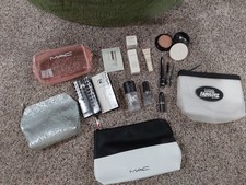 LOT/17 MAC COSMETICS FIX /MOCHA/HYPEREAL/EYELINER/MINI BRUSHES/4 LOGO CASES NEW