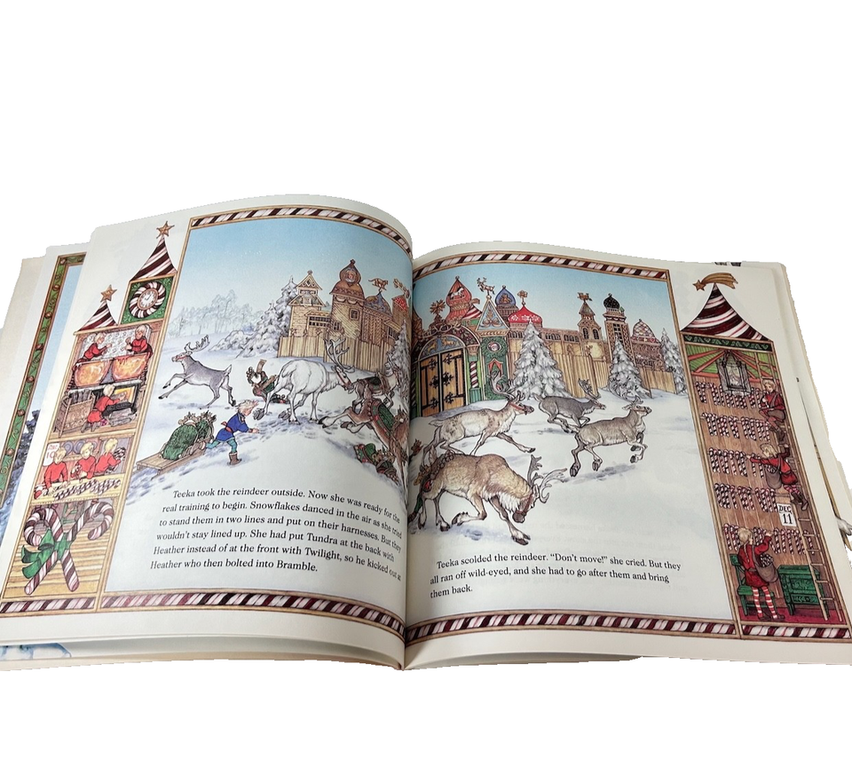Jan Brett Christmas Book Lot of 4 Wild Reindeer Gingerbread 12 Days ...