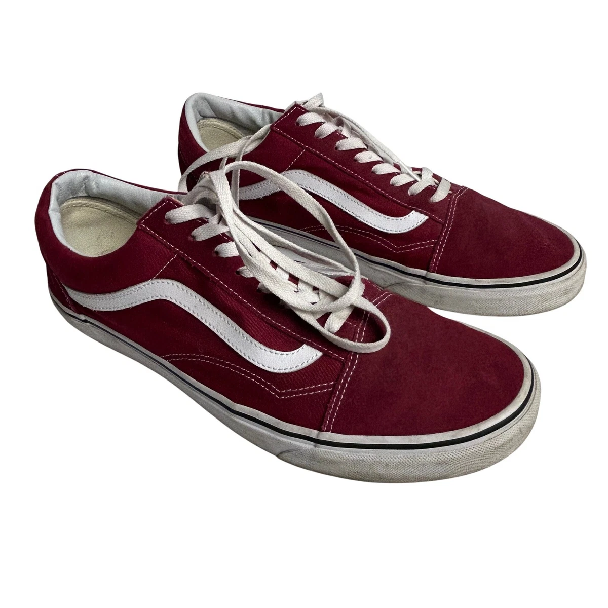 VANS Skate‎ Old Skool Hairy Suede Burgundy Red VN0A2Z32KGD Men\'s US Size 5.5 Vans Skate Old Skool Hairy Suede - Burgundy Red for sale | eBay main image 4