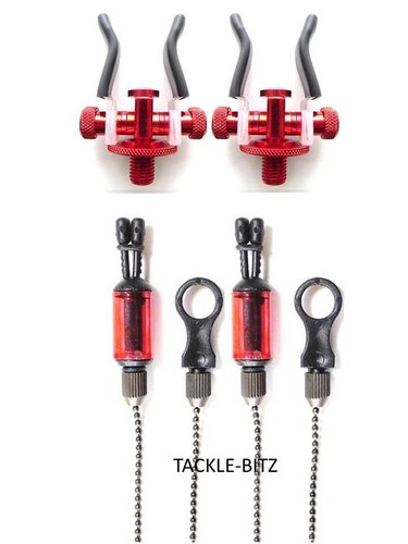 2 Adjustable Fishing Tackle Rod Rest & 2 Bobbins Indicators For Bite Alarms Pods - 第 4/20 張圖片