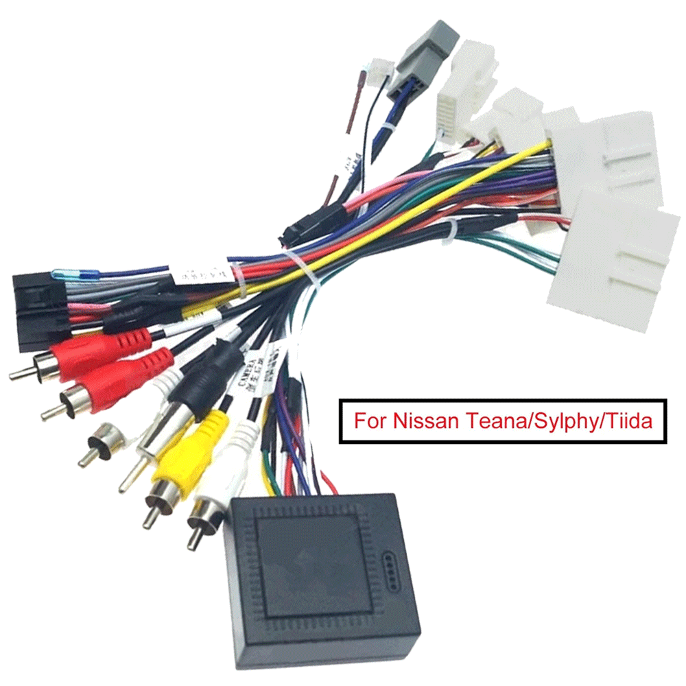 For Nissan Stereo Radio 16-PIN Plug Power Cable Adapter Wiring