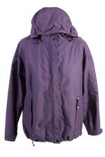 Killtec Lined Womens Puffer Coat Jacket Waterproof Vintage Purple Size L -c1898