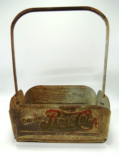 Vintage Pepsi-Cola Metal 6 Pack Bottle Carrier - Restorable - Picture 3 of 5