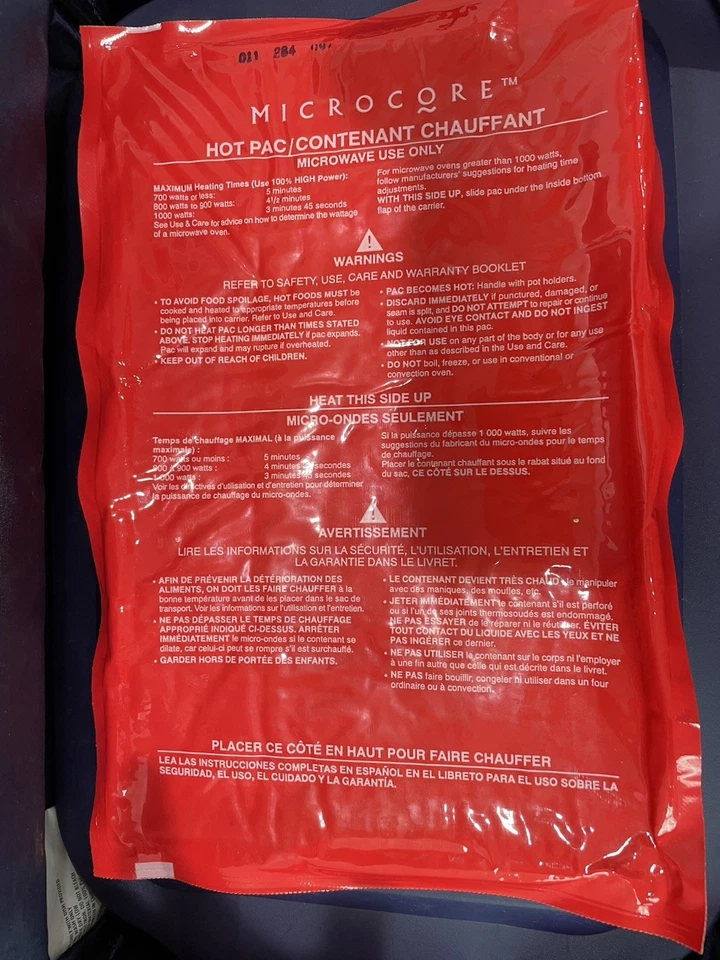 Pyrex PORTABLES 4 pc Casserole Dish With Lid Carrier Hot Pack BLUE 3 QT 13" x 9" - Image 4 of 4