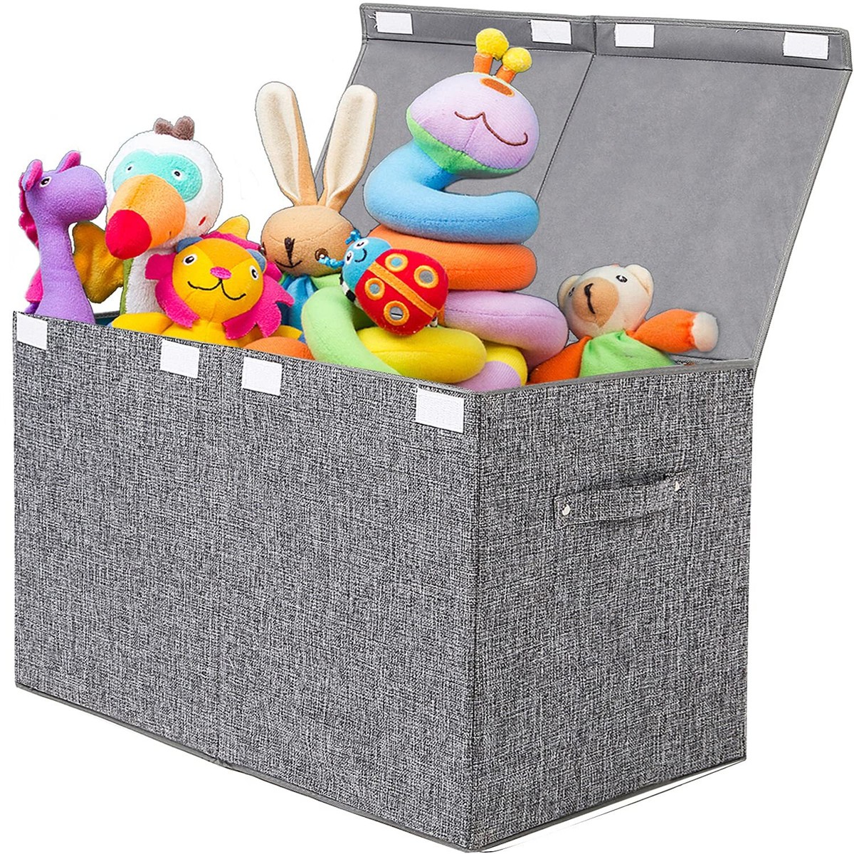 Large Collapsible Toy Box Chest with Lid Toy Storage Bins for Kids