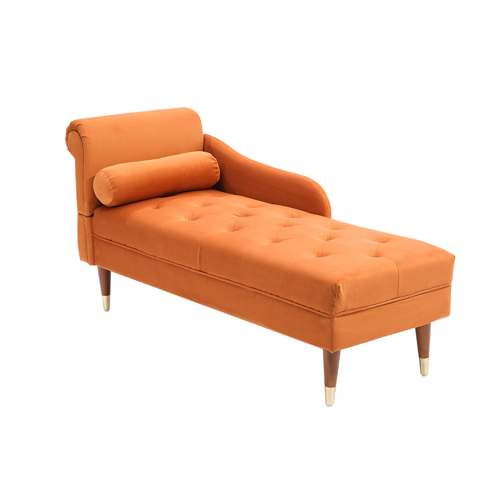 Velvet Chesterfield Chaise Longue Sofa Bed 2 Seater Lounger Corner Sofa