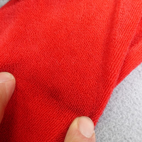 Vintage Juicy Couture Hoodie Womens Large Red Velour Tracksuit Top Zip Up Y2K ^ - Picture 8 of 10