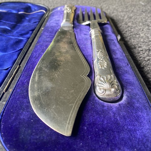 Victorian Harrison Bros And Hawson’s Vintage Silver Plated Fish Cutlery Server - Picture 4 of 8