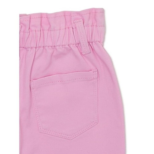 Blue Spice Paper Bag Short Girls 10 Tea Rose Cotton Stretch Button Elastic Waist - Picture 3 of 3