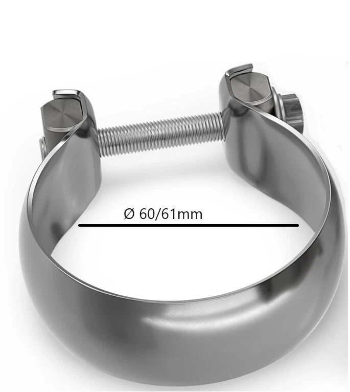 Mercedes Schelle Auspuffrohr CDI 60mm A0004901341 Edelstahl HJS 83 13 2806 WSP - Bild 2 von 3