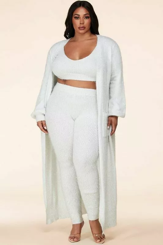 Crop top top sweater plus size