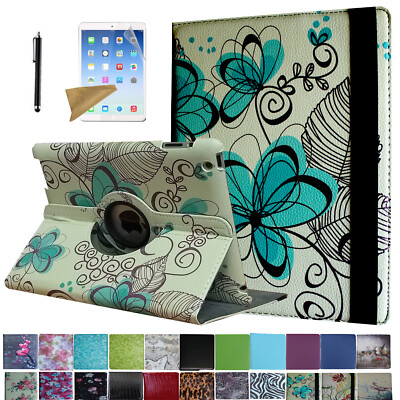 For iPad Air 2 (2014 Released) 360 Rotating Case Cover Stand Magnetic Sleep/Wake
