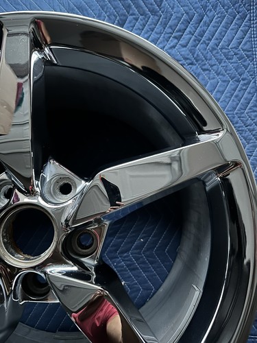 19” Corvette C7 2014-2019 Rear Wheel Rim Factory OEM 19X10 Chrome 20986438 - Picture 5 of 11