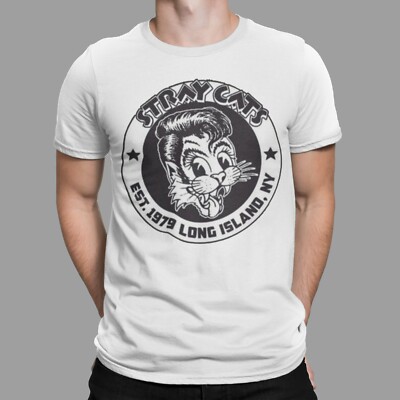 T-Shirt streunende Katzen Rockabilly Rock Heavy Metal Band Retro Kult Konzert 70er Jahre 