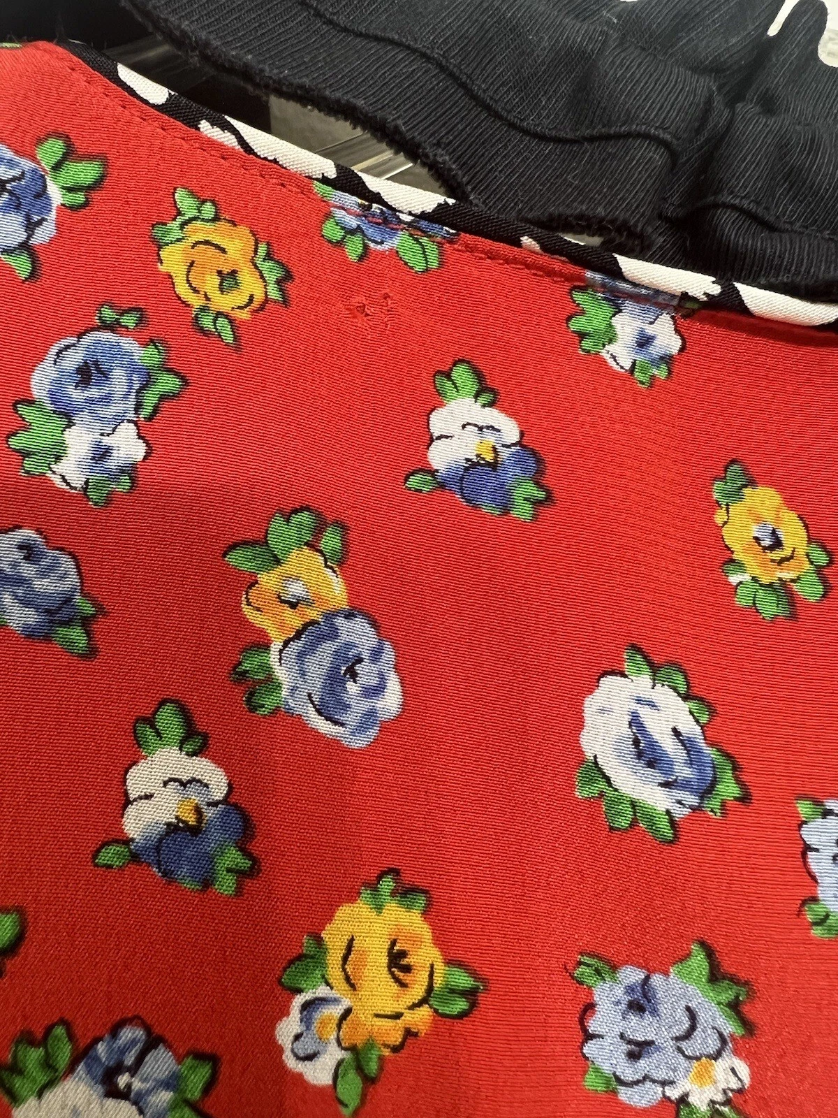 Abito Coach 1941 patchwork 100% vita a goccia di seta linea XS foderato tasche floreali