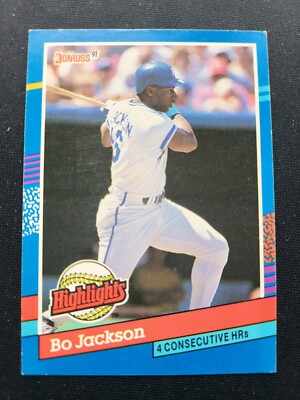 1991 Donruss Bo Jackson HIGHLIGHTS card #BC-10