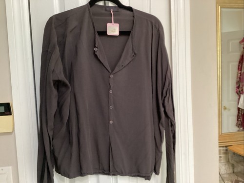 NWT Calypso St Bart Black Shirt Size Medium $225