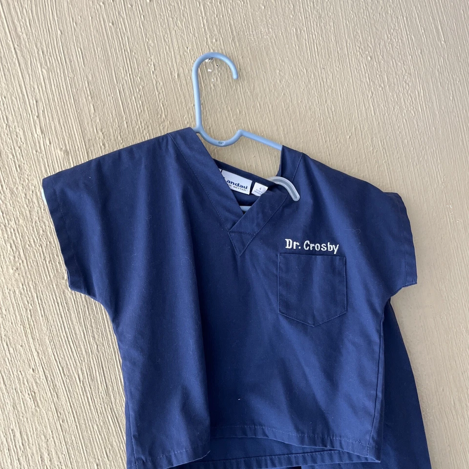 Landau Kids Blue Doctor Scrubs set Sz 4 Dress Up Costume Halloween Dr. Crosby - Image 2 of 4