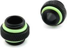 2pcs Male to Male Extender Fitting Black G1/4