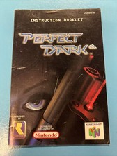 Perfect Dark U/NUS-NPDE-USA Instruction Booklet ONLY Authentic Nintendo 64