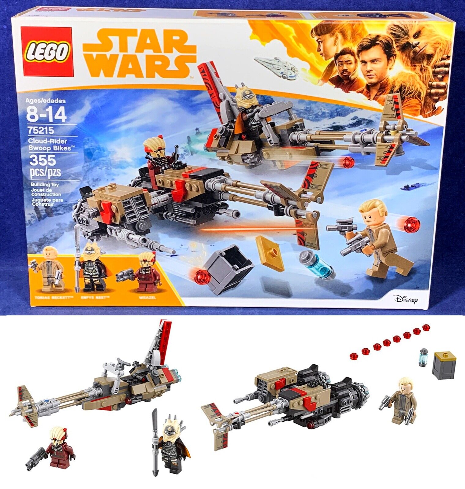 New CLOUD-RIDER SWOOP BIKES Star Wars Lego 75215 Building Set WEAZEL Enfys Nest