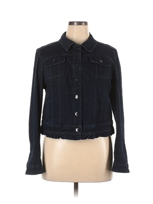 Elle Women Black Denim Jacket XL | eBay