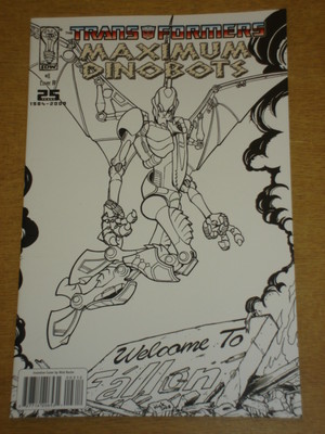 TRANSFORMERS MAXIMUM DINOBOTS #3 RI COVER 2009 IDW NICK ROCHE
