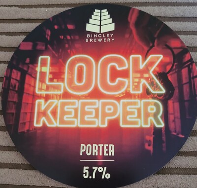 Bingley Brewery, Lock Keeper Porter 5,7%. Nur Pumpenclip.