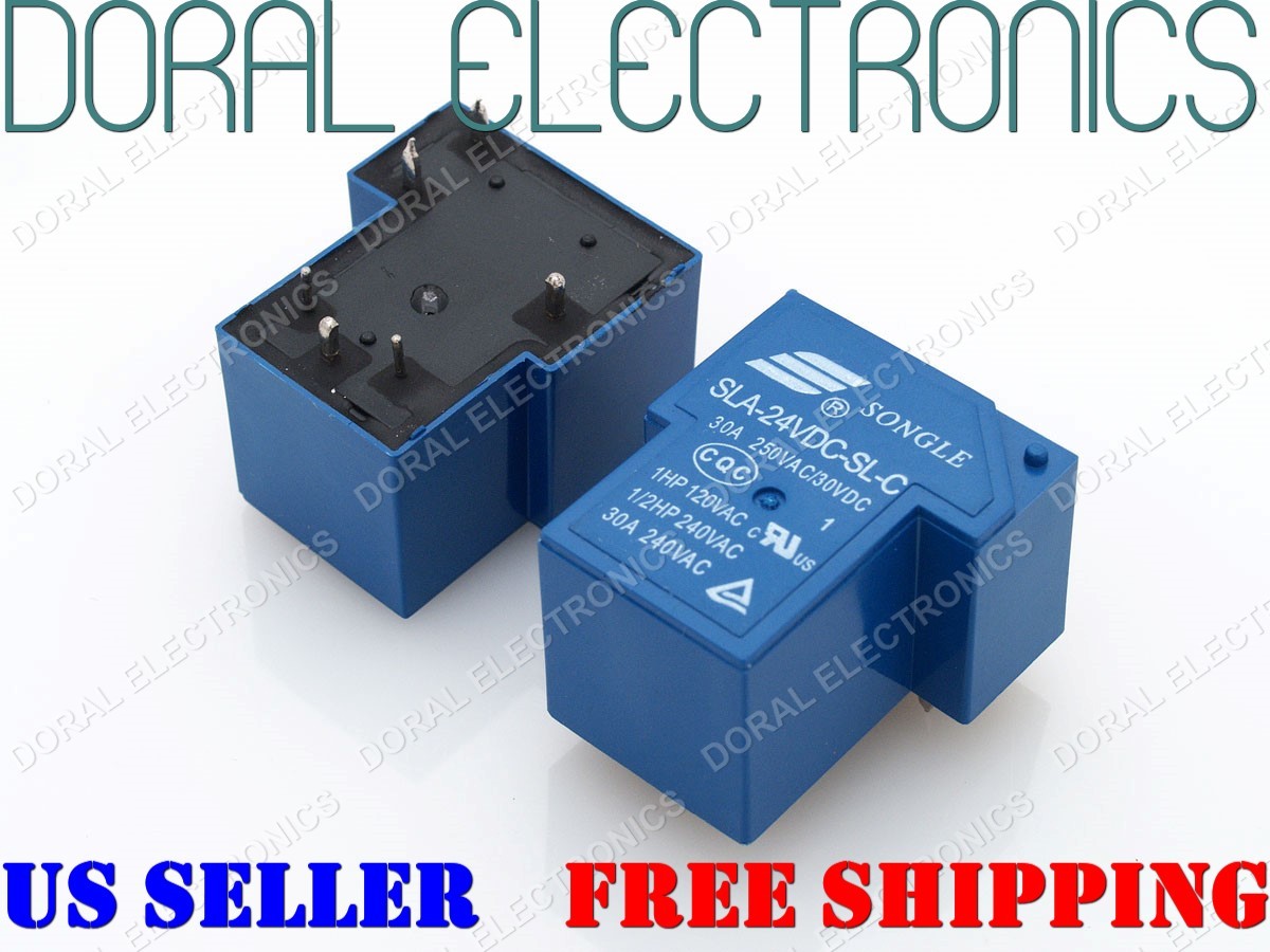 1 PC SLA-24VDC-SL-C Songle Relay 24VDC 30A 250VAC 30VDC 6 Pin 24V
